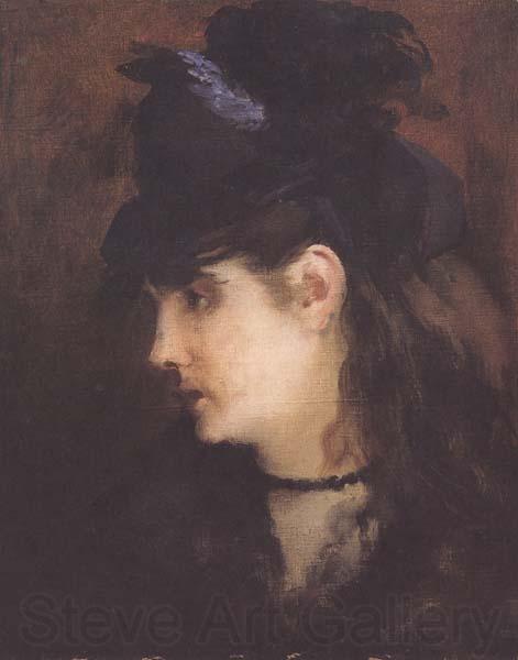 Edouard Manet Portrait de Berthe Morisot (mk40) Germany oil painting art